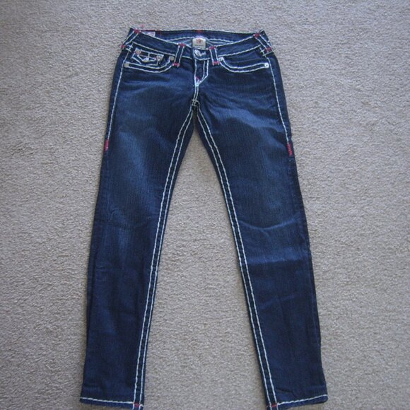 Like New Excellent Condition True Religion Women Super T Jeans sz 26 Made in USA - Picture 1 of 5